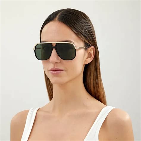 gucci sunglasses gg0200s 001|57mm gradient square sunglasses Gucci.